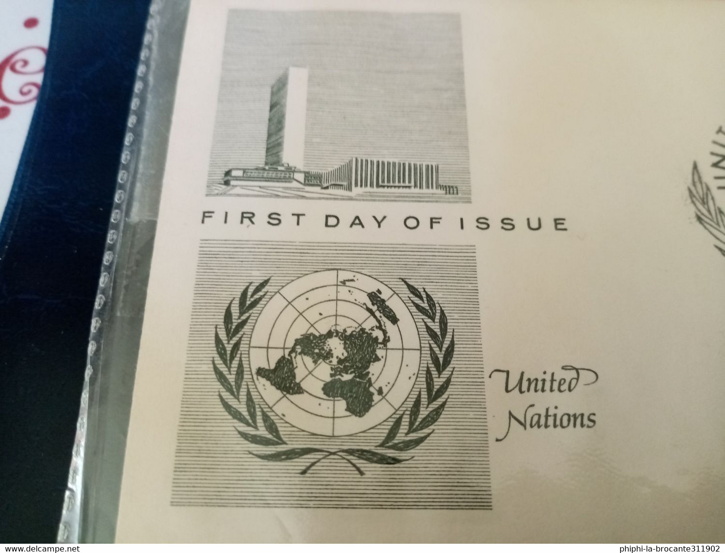 Enveloppe UNITED NATIONS - FIRST DAY ISSUE 1959 - Sonstige & Ohne Zuordnung