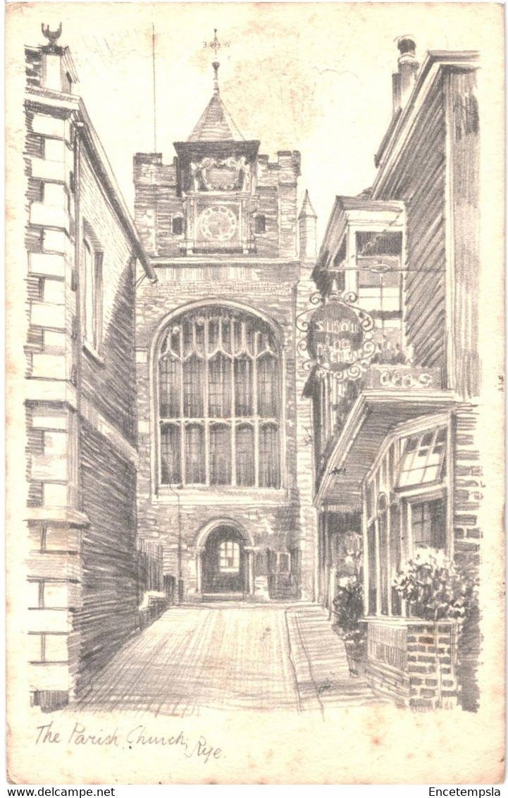 CPA- Carte Postale Royaume Uni Rye The Parish Church Illustration1937 VM49143ok - Rye