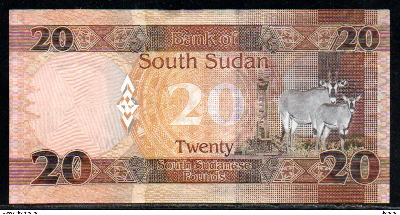 659-Soudan Du Sud 20 Pounds 2017 AN909 Neuf/UNC - Südsudan