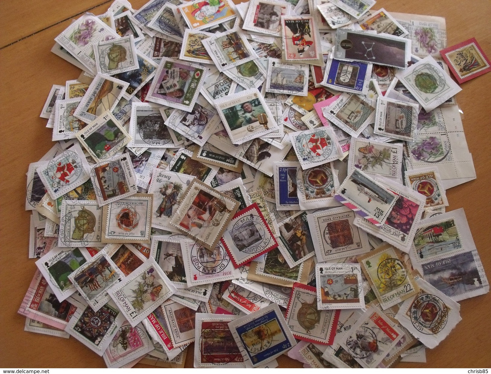 NOUVEAU LOT 0.250 Kilo 250 GRAMMES TIMBRES COLLECTION ILES BRITANNIQUES  Ile De MAN ARRIVAGE Octobre 2016 - Vrac (min 1000 Timbres)