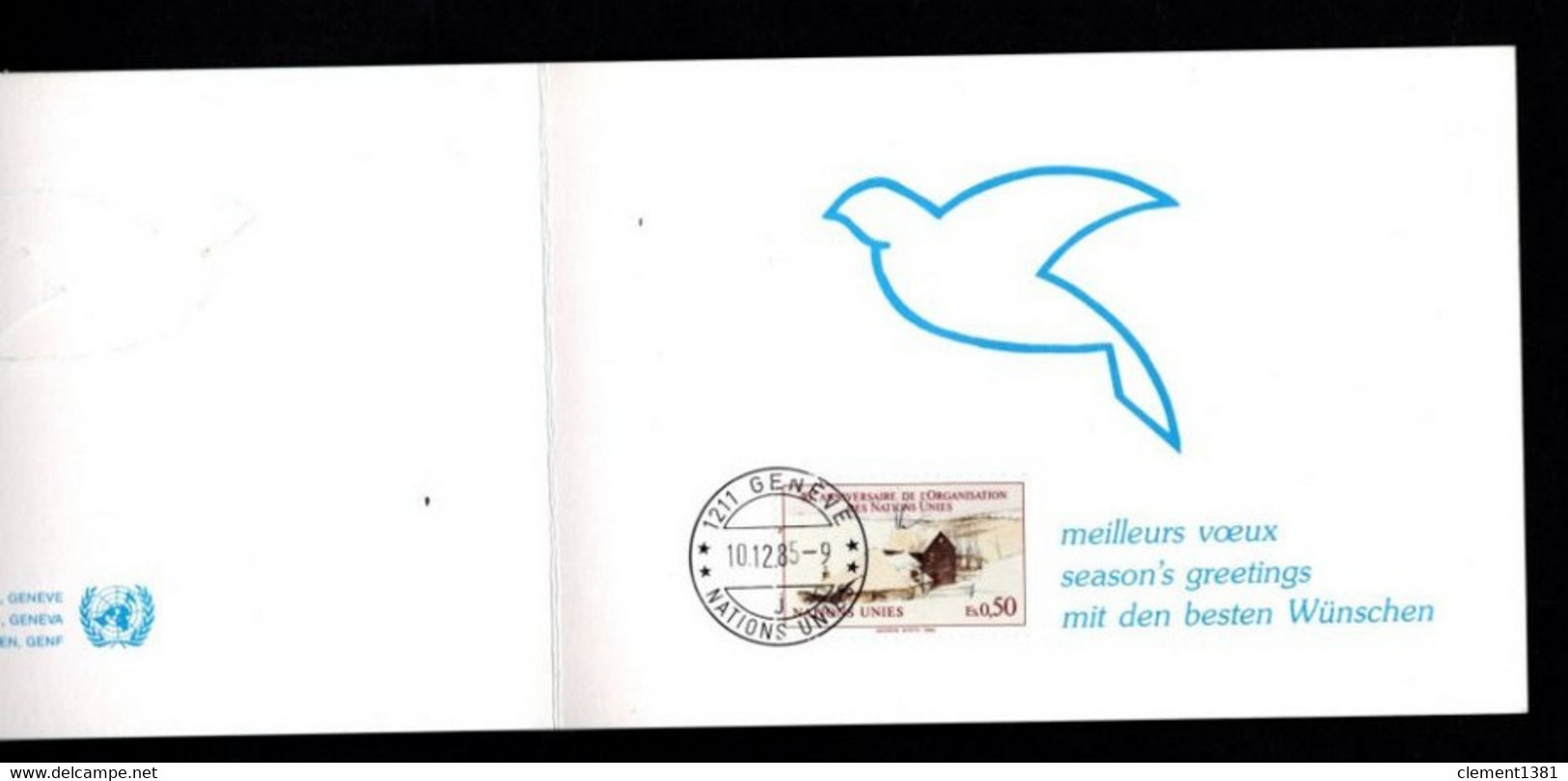 ONU Geneve United Nations Meilleurs Voeux 1985 - Covers & Documents