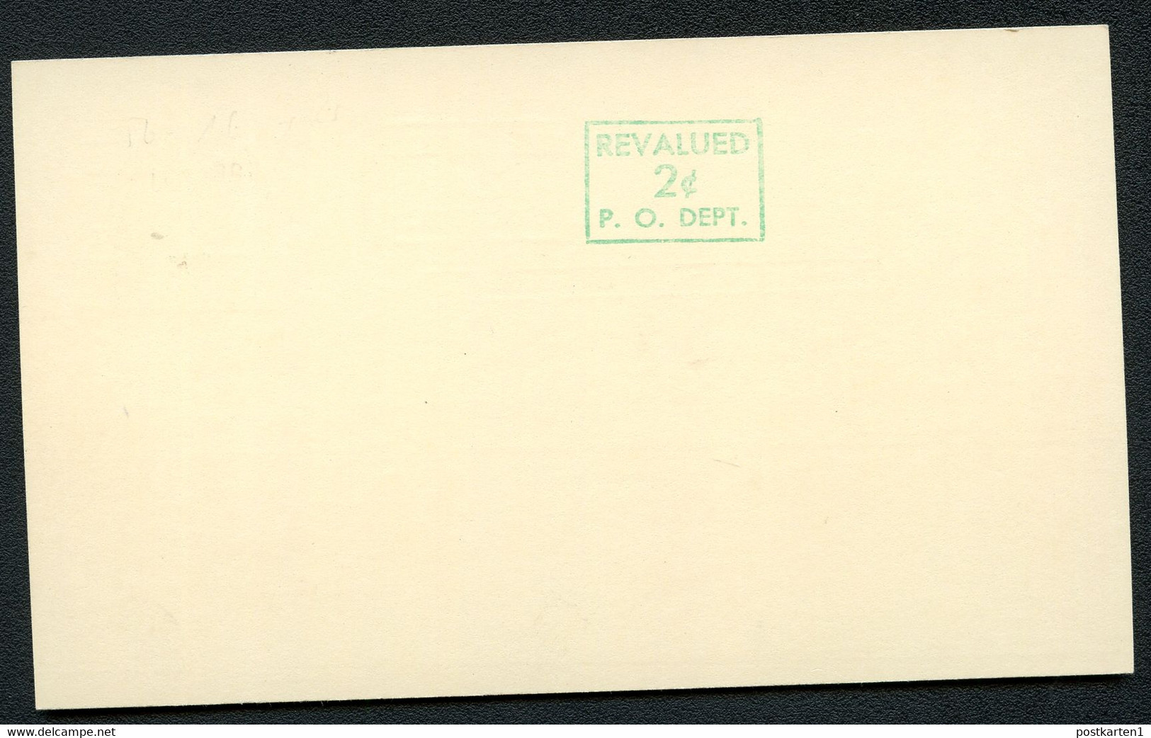 UX39 S56-1b Postal Card DOUBLE SURCHARGE + ON BACK Mint Xf 1952 Cat. $22.00+ - 1941-60