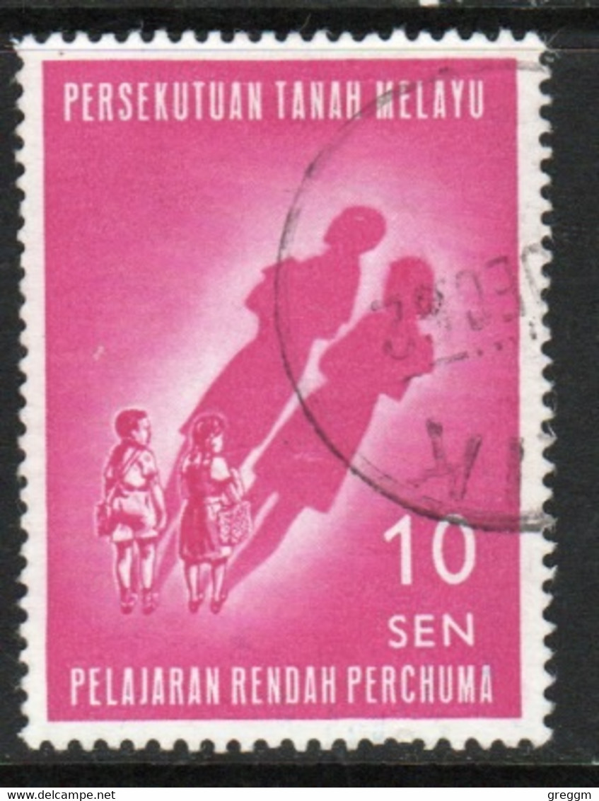 Malayan Federation 1962 Single 10c Stamps To Celebrate Introduction Of Free Primary Education In Fine Used - Fédération De Malaya