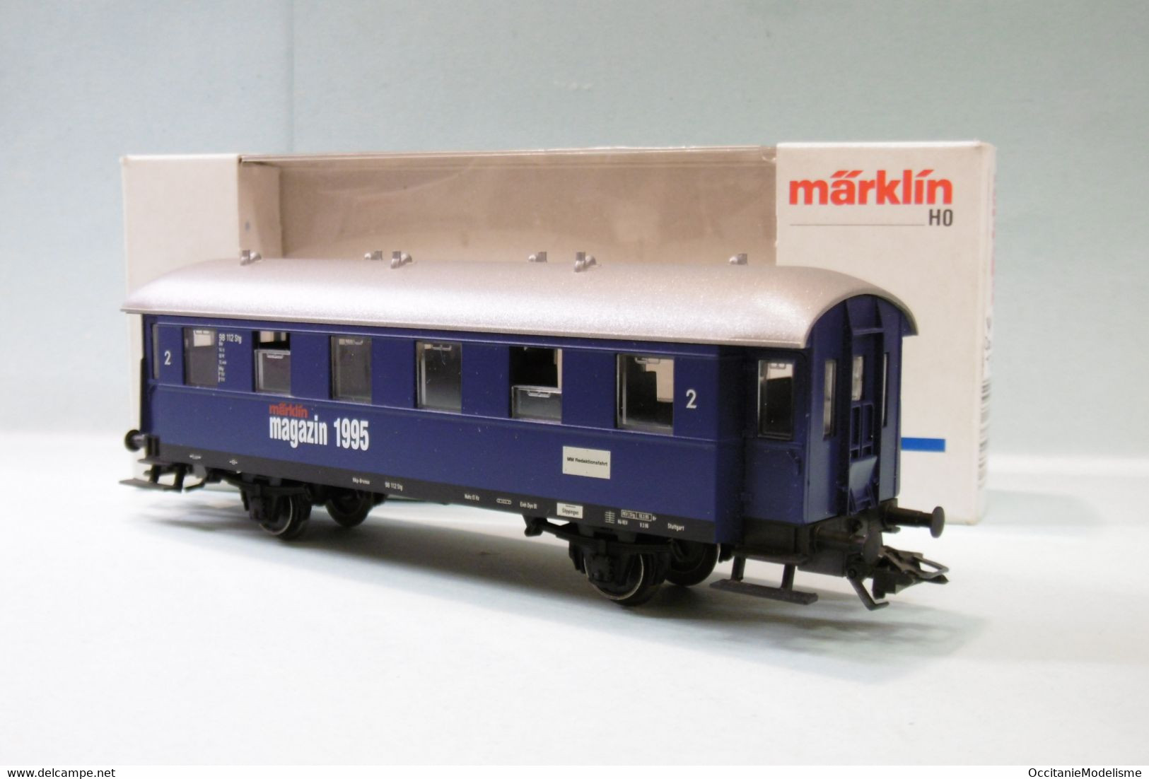 Märklin 3 Rails - VOITURE VOYAGEURS DB Bleu Magazin 1995 Réf. 84235 BO HO 1/87 - Voitures Voyageurs