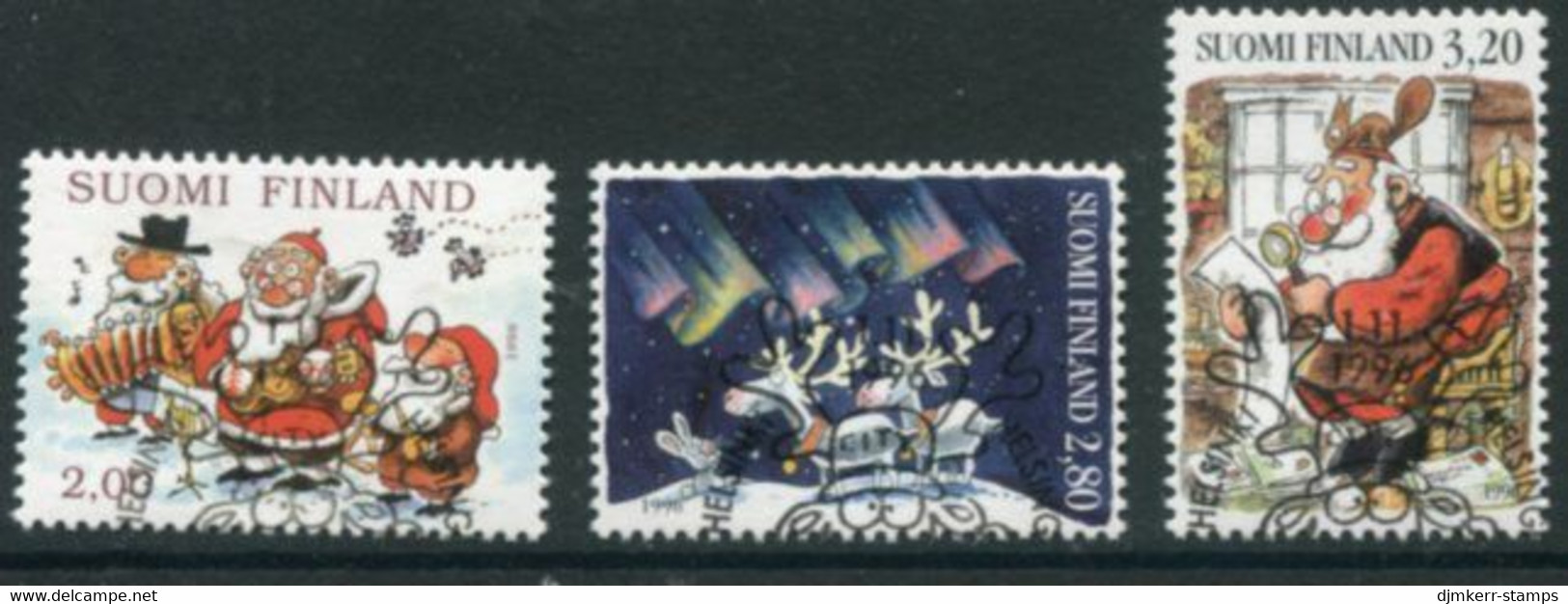 FINLAND 1996 Christmas Used.  Michel 1365-67 - Used Stamps