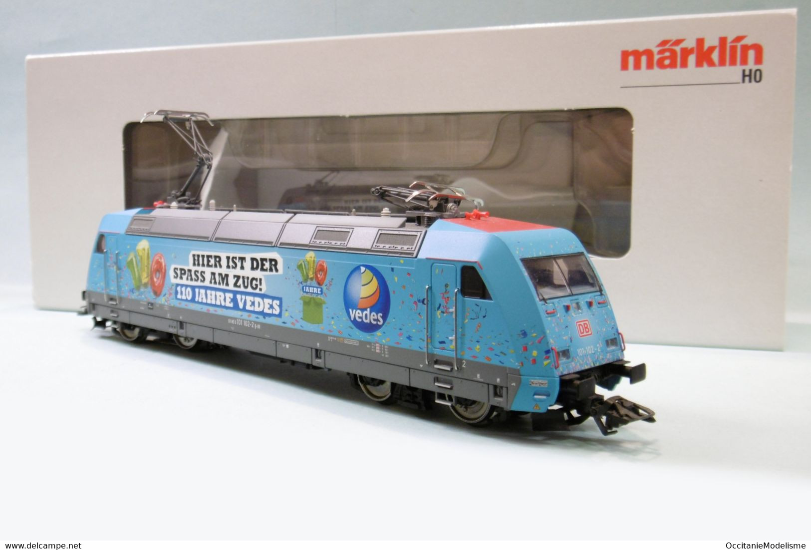 Märklin 3 Rails - Locomotive électrique BR 101 DB AG 110 Jahre Vedes ép. VI Digital Sound MFX Réf. 39373 BO HO 1/87 - Locomotives