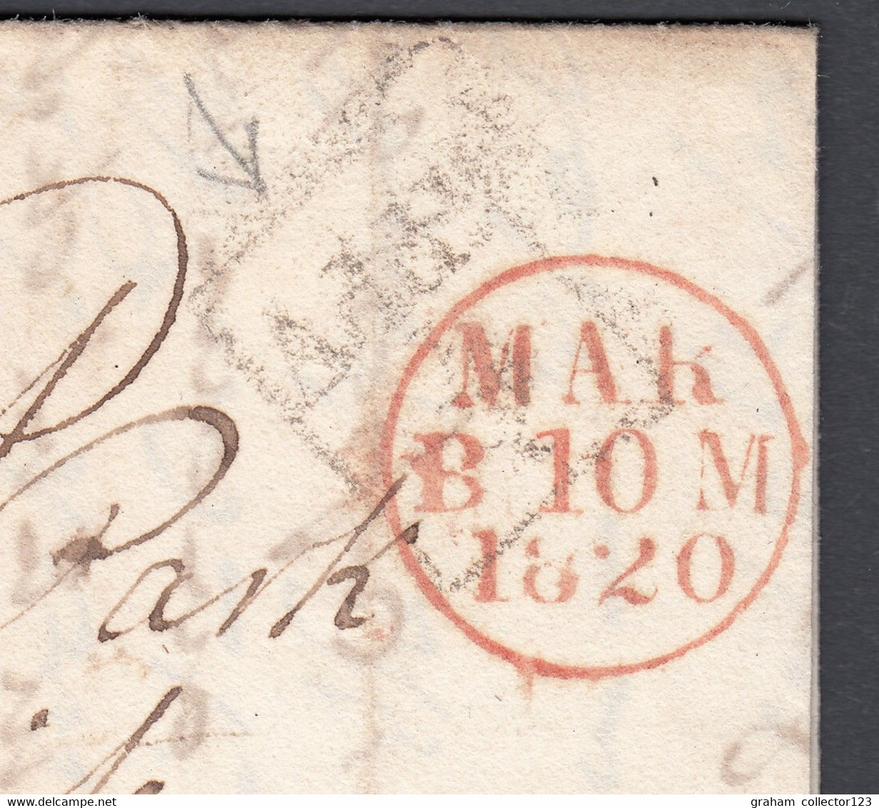 1820 Pre Stamp Scottish Wrapper To Ayr With With Written Message In Side Pre Philately Wrapper Great Britain - ...-1840 Precursori