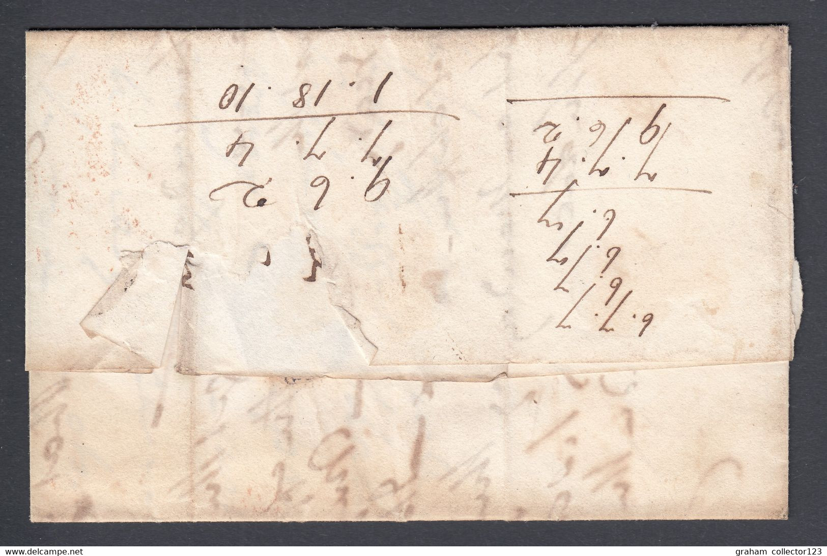 1820 Pre Stamp Scottish Wrapper To Ayr With With Written Message In Side Pre Philately Wrapper Great Britain - ...-1840 Precursori