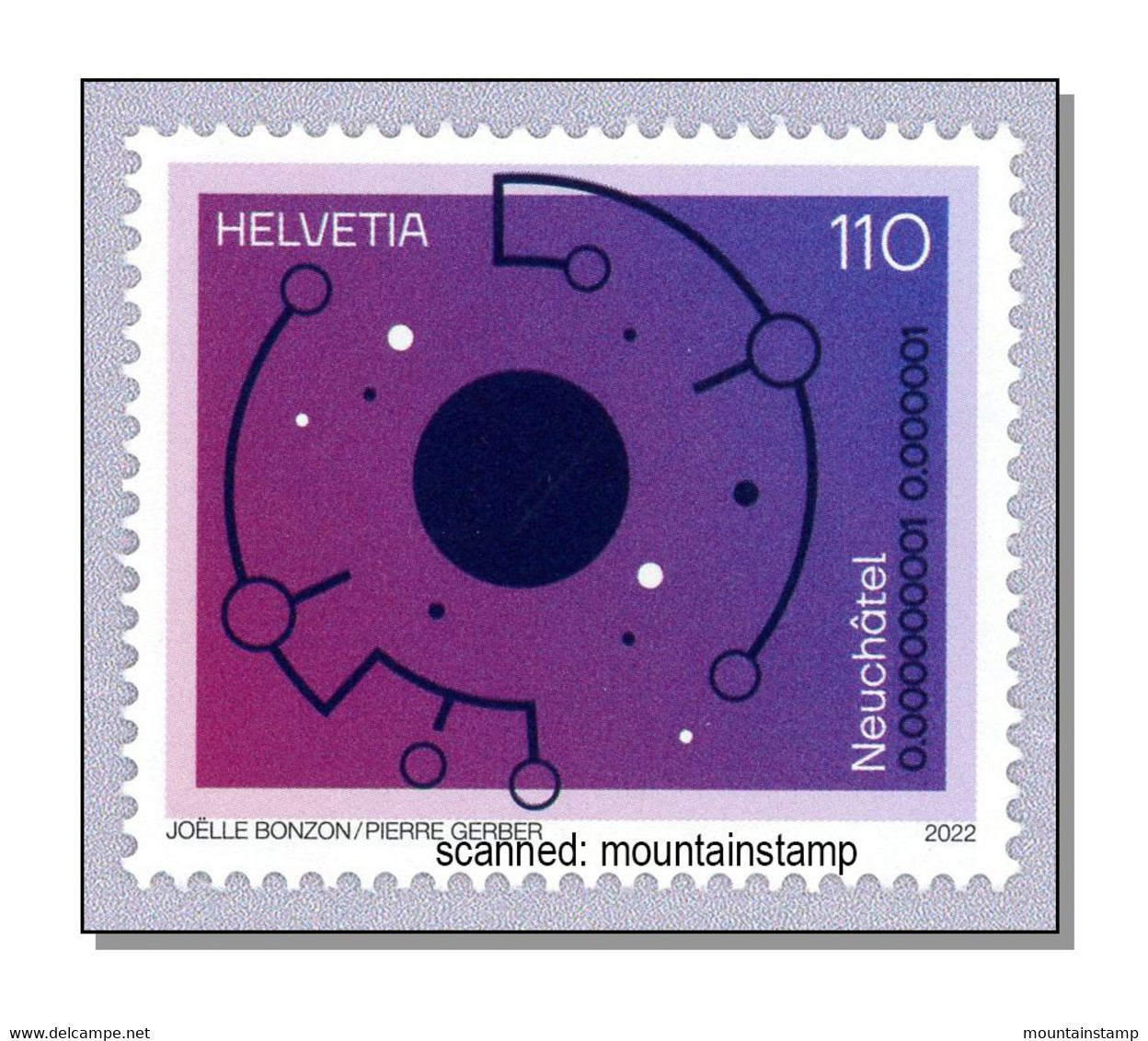 Switzerland 2022 (B22) Neuenburg, Single Stamp From Series Canton Of Switzerland MNH - Neufs