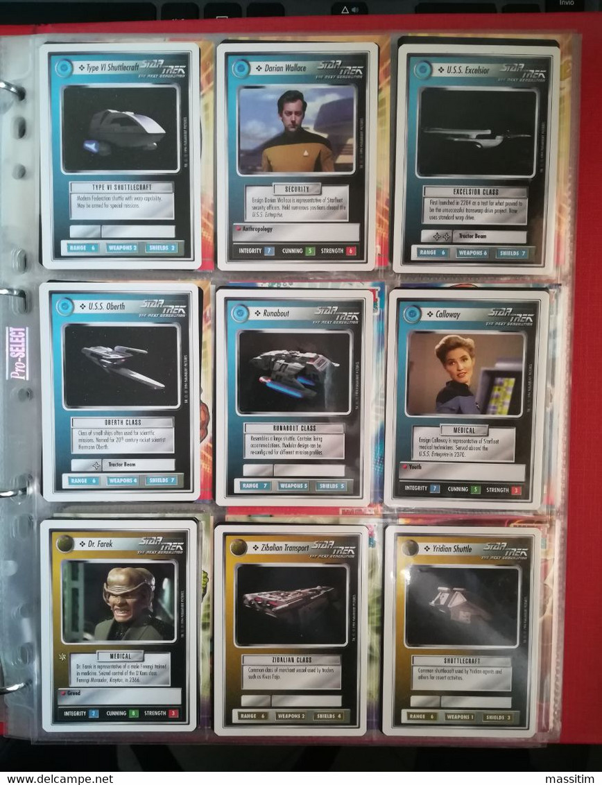 Star Trek Next Generation - 38 Trading Card Game ( Paramount Pictures 1994 ) Originali USA - Star Trek