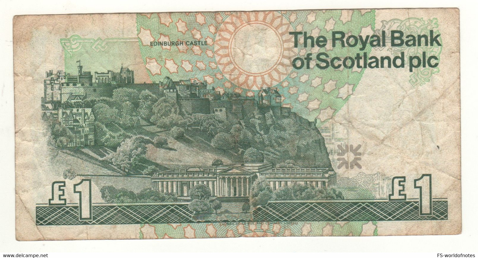 SCOTLAND  1 Pound  P351c  "Royal  Bank Of Scotland"  Dated 24th January  1996 - 1 Pond