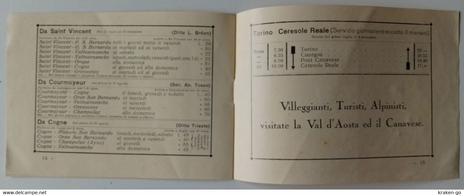 Orario Estivo Linee Ferroviarie ed Automobilistiche Valle d'Aosta e Canavese