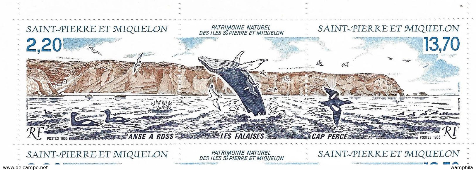 Saint-Pierre et Miquelon (N°487A, 2 feuilles),(492 et 494/495 par 1 feuille) cote 139€