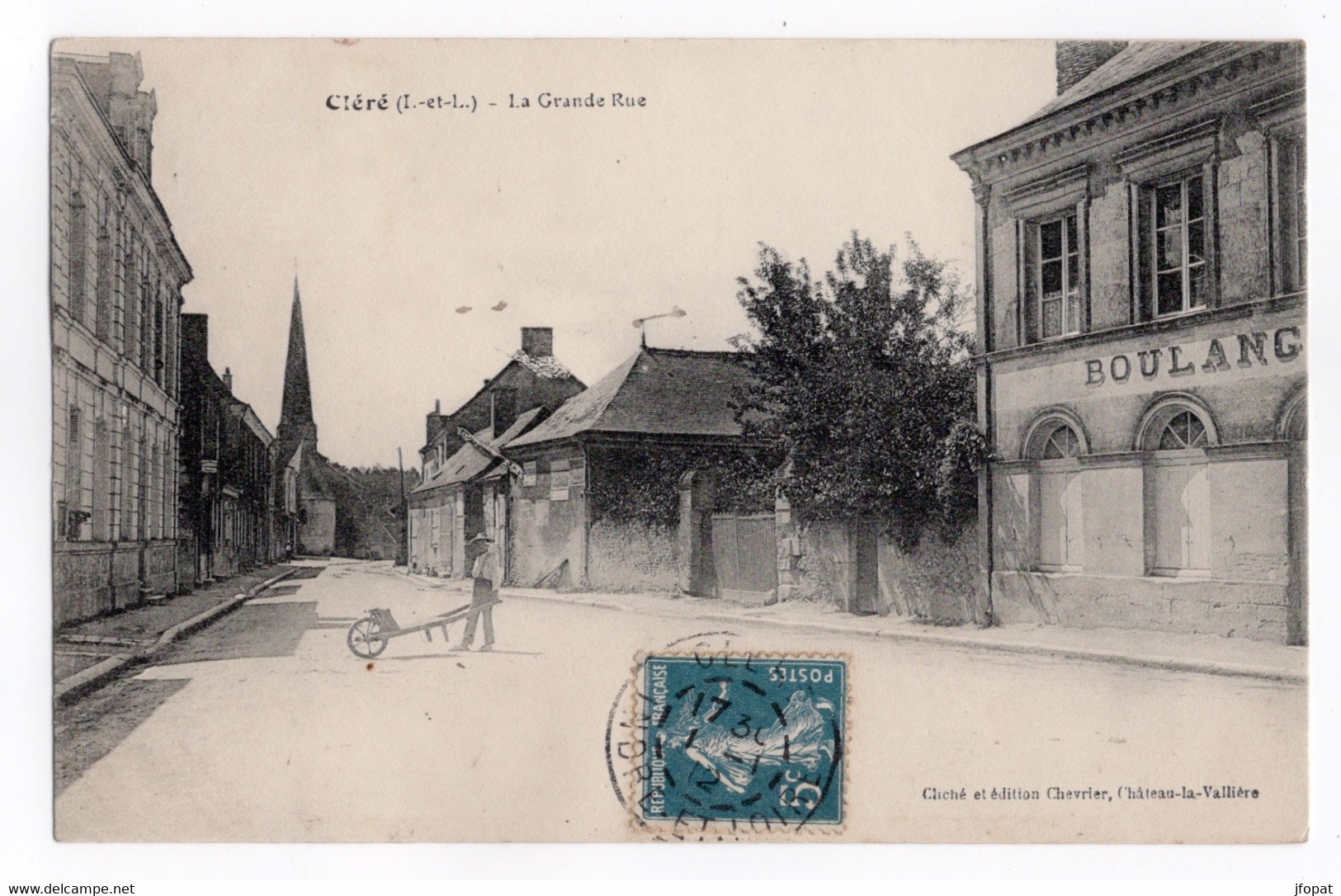 37 INDRE ET LOIRE - CLERE La Grande Rue - Cléré-les-Pins