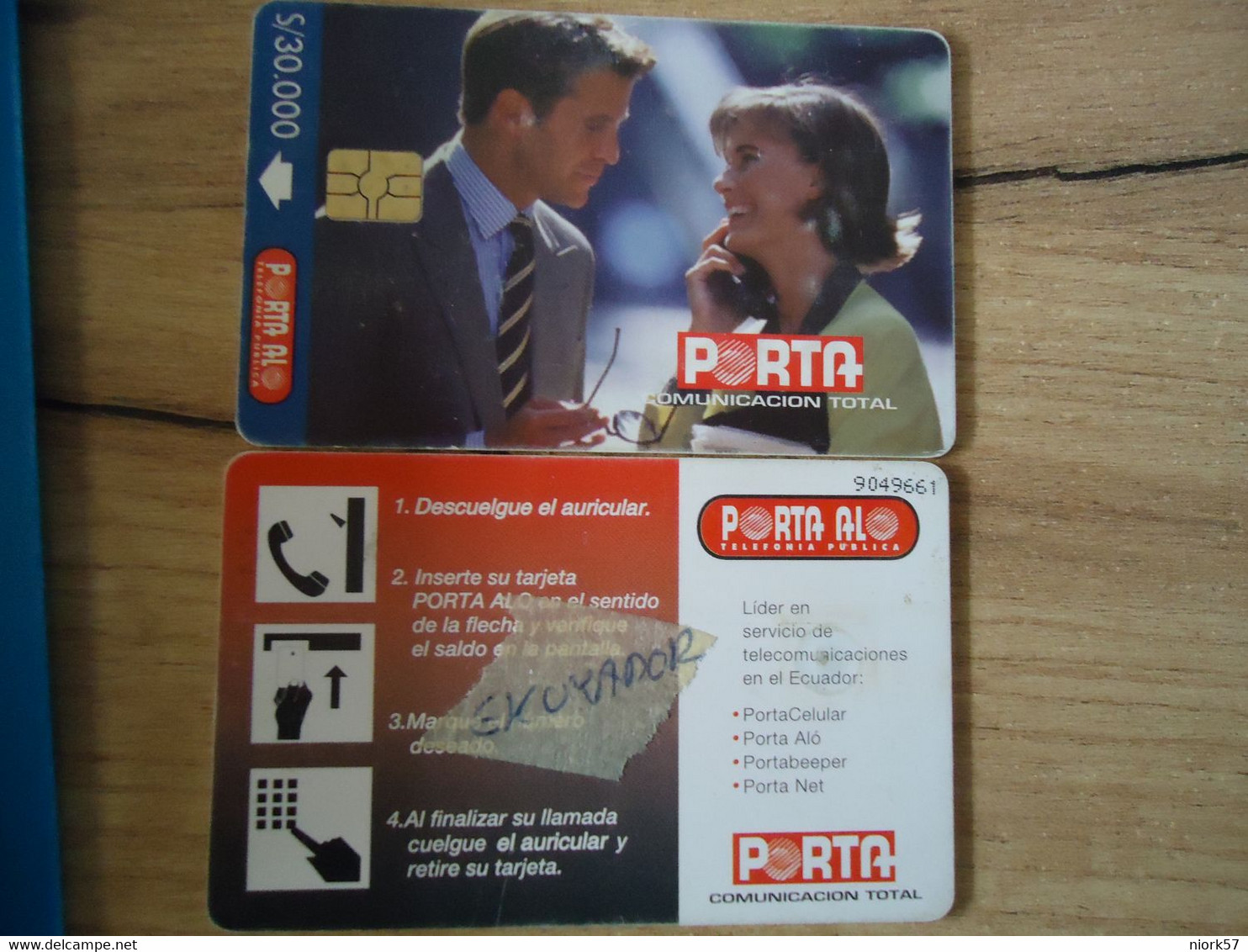 ECUADOR USED CARDS ADVERTISING TELEPHONES - Equateur