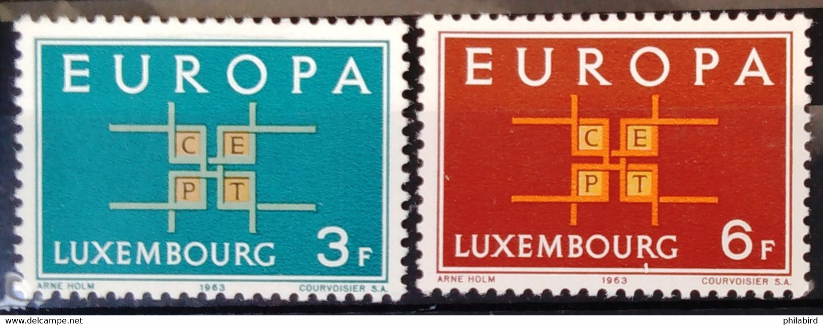 EUROPA 1963 - LUXEMBOURG                   N° 634/635                        NEUF* - 1963