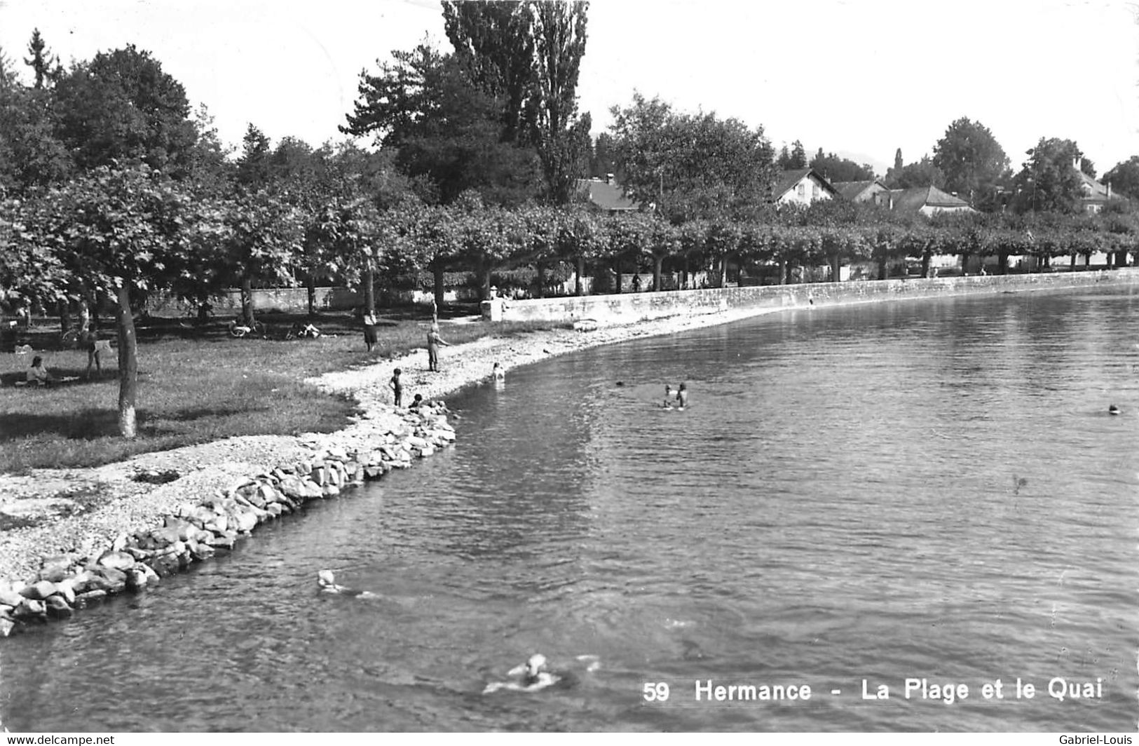 Hermance La Plage Et Le Quai - Hermance