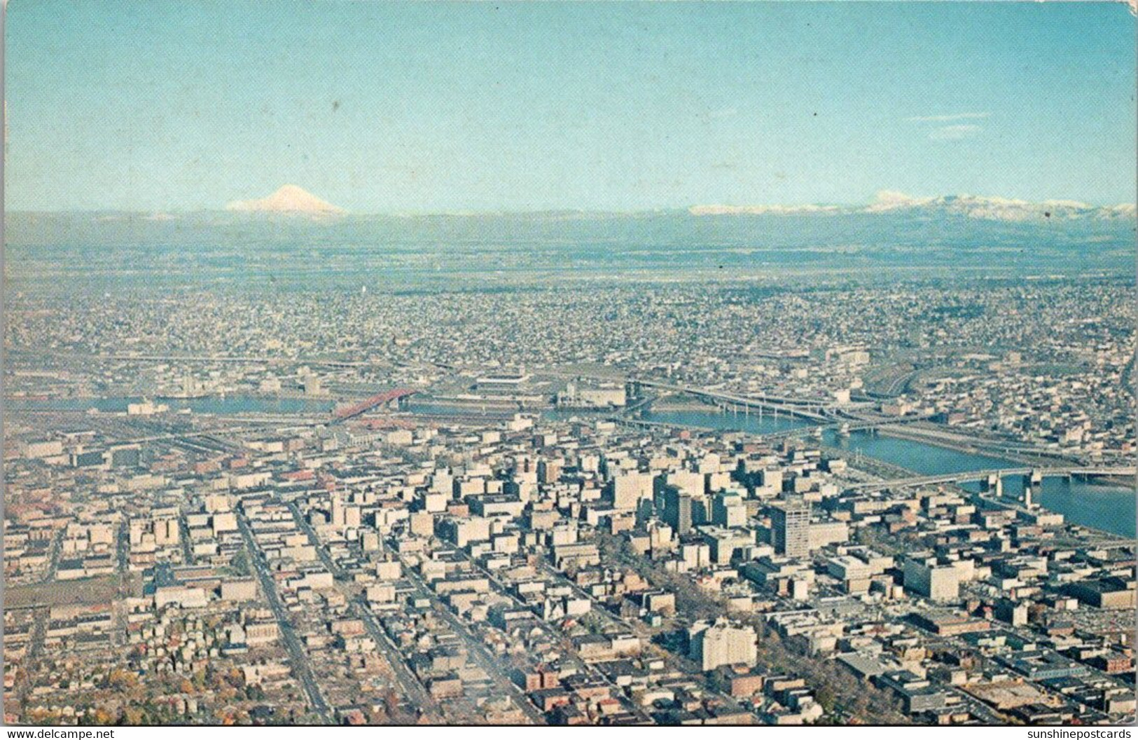 Oregon Portland Aerial View 1968 - Portland