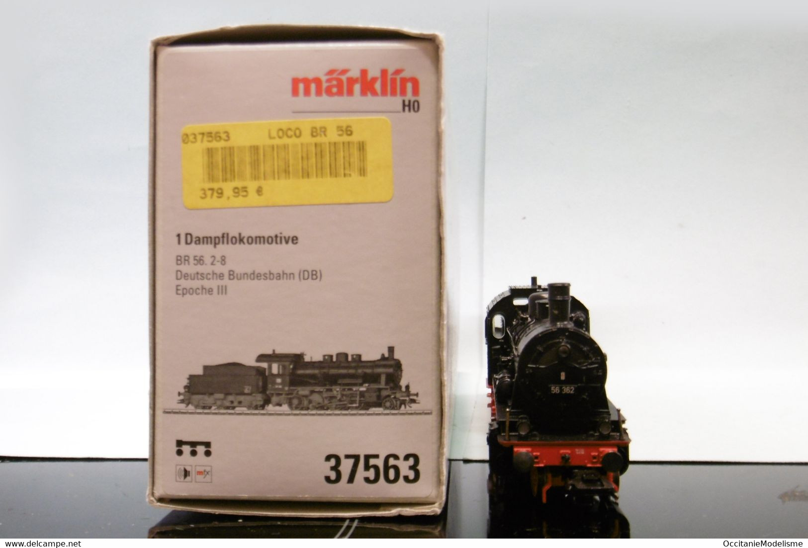 Märklin 3 rails - Locomotive vapeur BR 56 362 DB ép. III Digital Sound mfx réf. 37563 BO HO 1/87