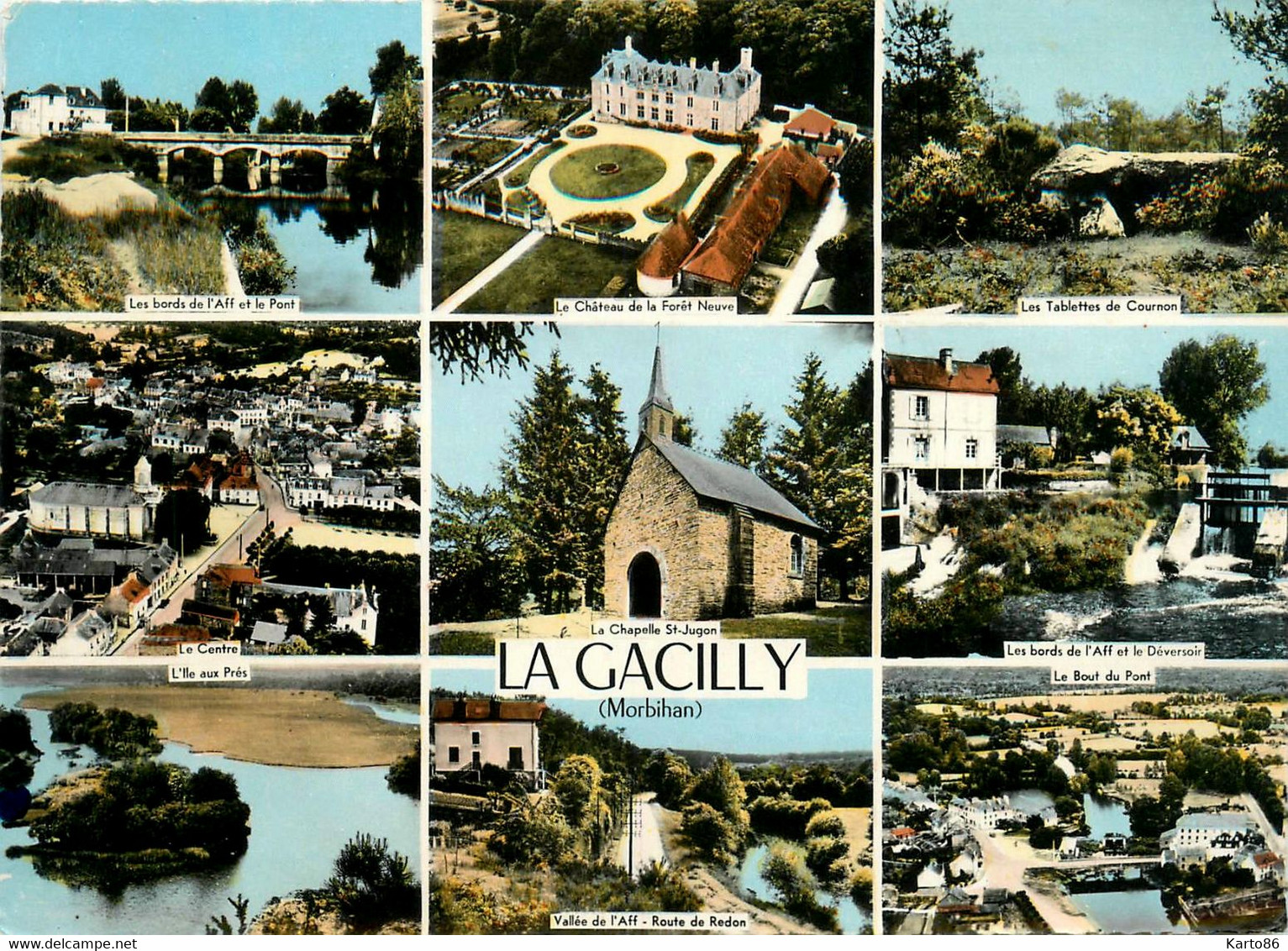 La Gacilly * Souvenir Du Village * Cpa Multivues - La Gacilly