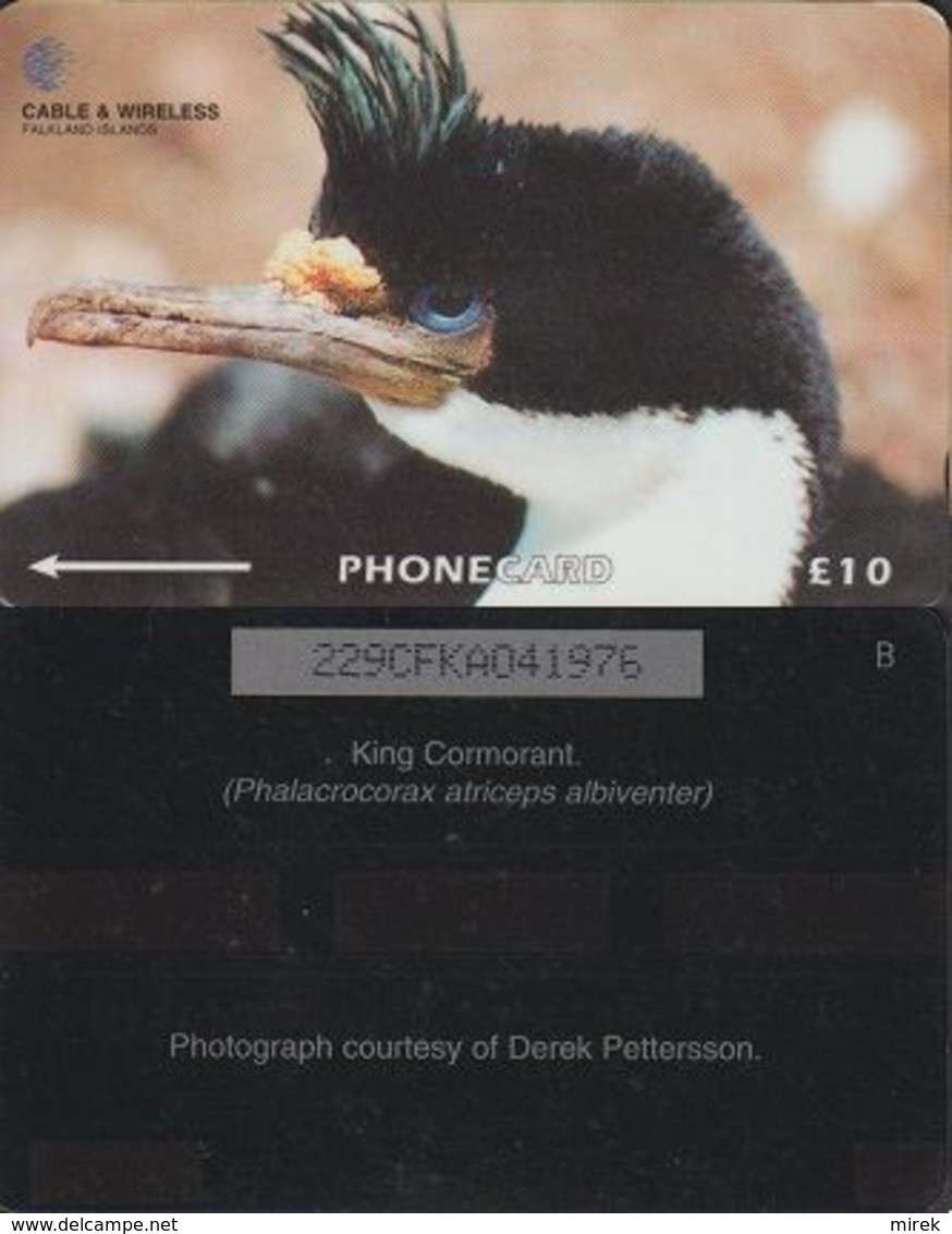 164/ Falkland Islands; King Cormorant, 229CFKA - Double Dots CN - Falkland Islands