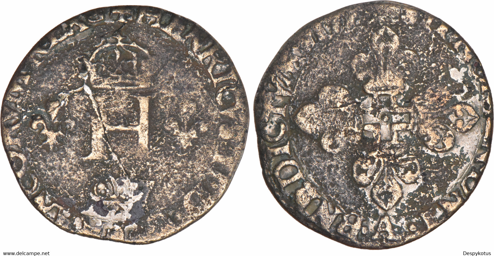France - Henri II - 1550 - Double Sol Parisis Ou Gros De Nesles - FS01AE5 - 1547-1559 Heinrich II.