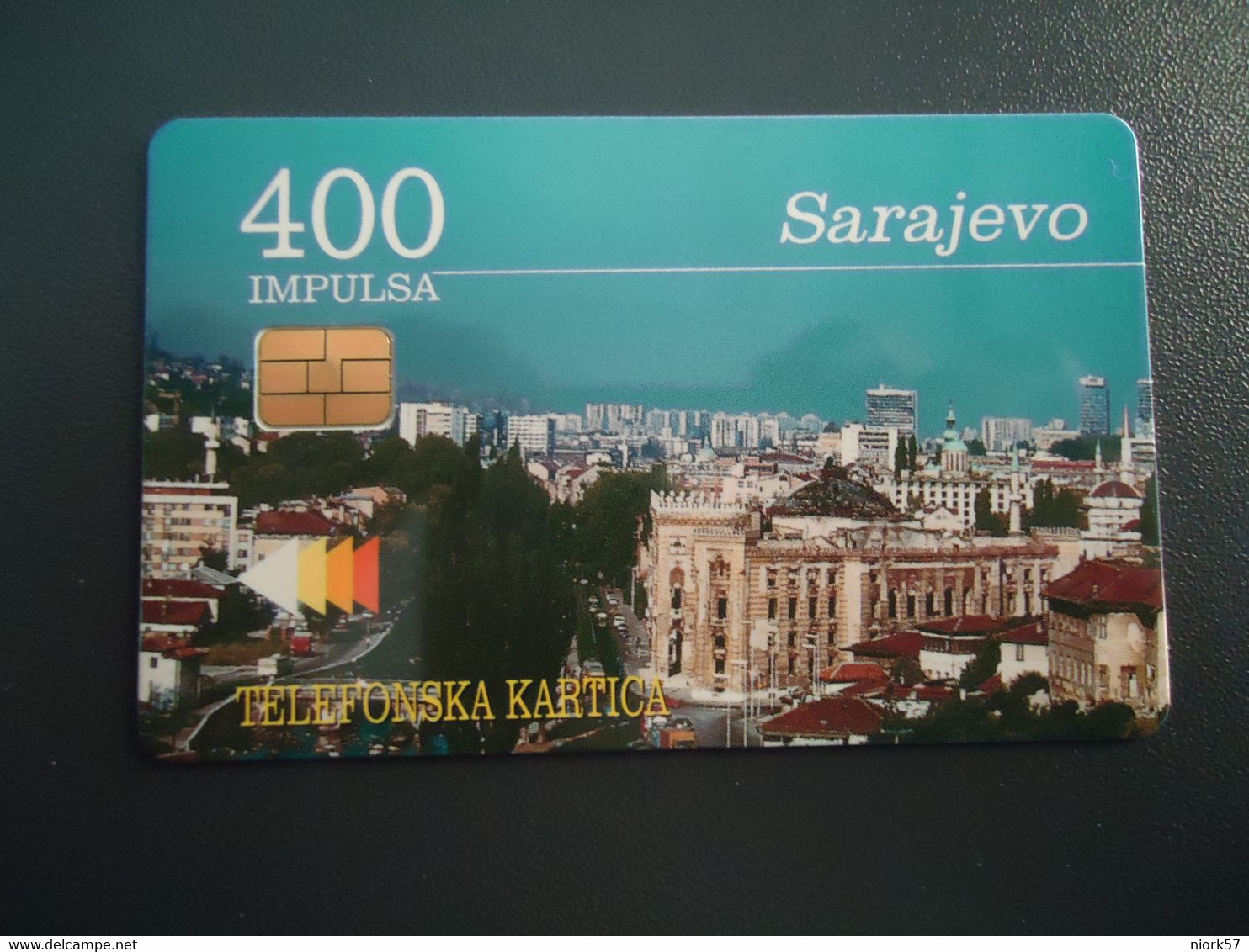 BOSNIA  USED CARDS UNITS 400  SARAJEVO - Bosnië