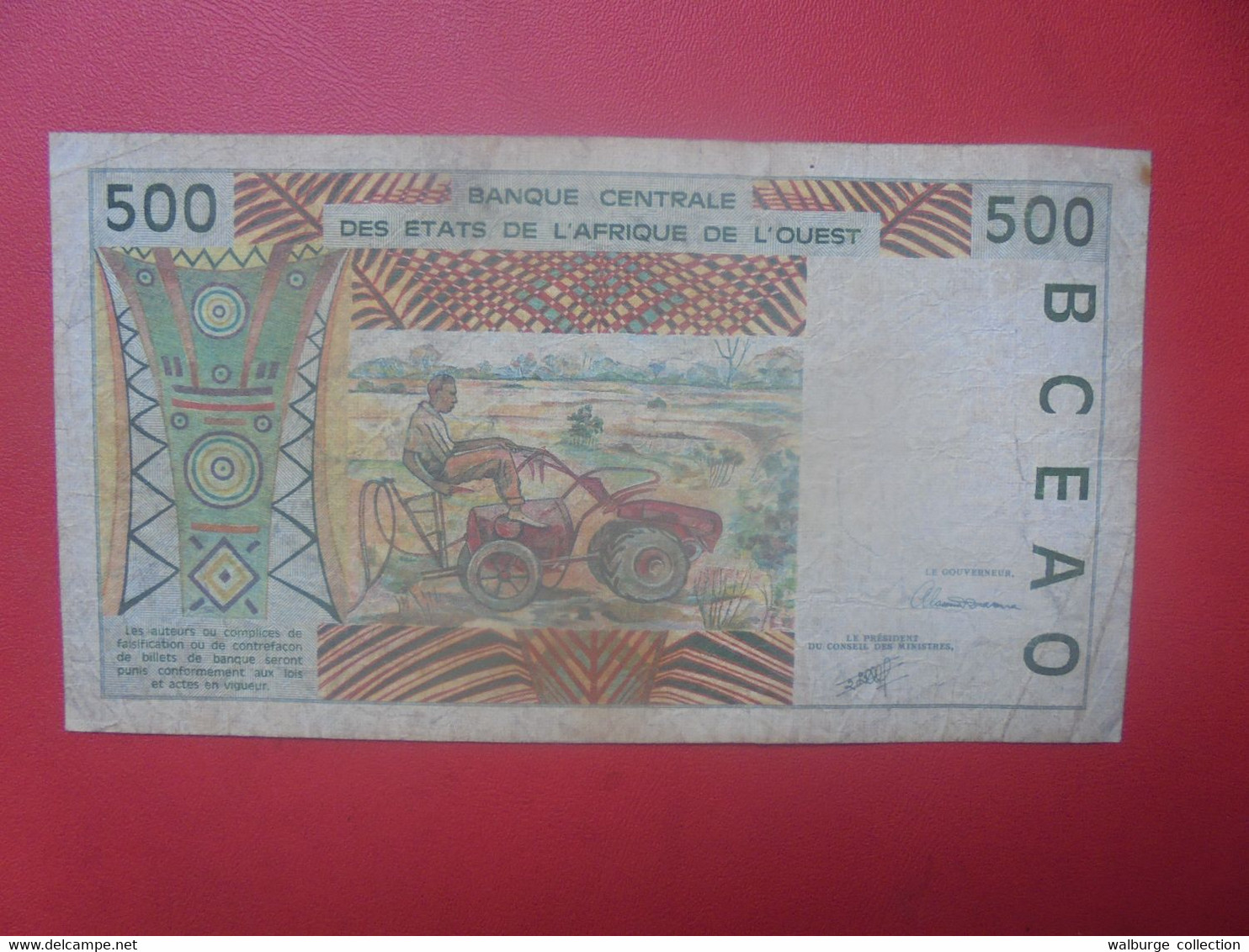 ETATS D'AFRIQUE OCCIDENTALE COTE D'IVOIRE (A) 500 Francs 1991 Circuler WPM N°110A (L.2) - États D'Afrique Centrale