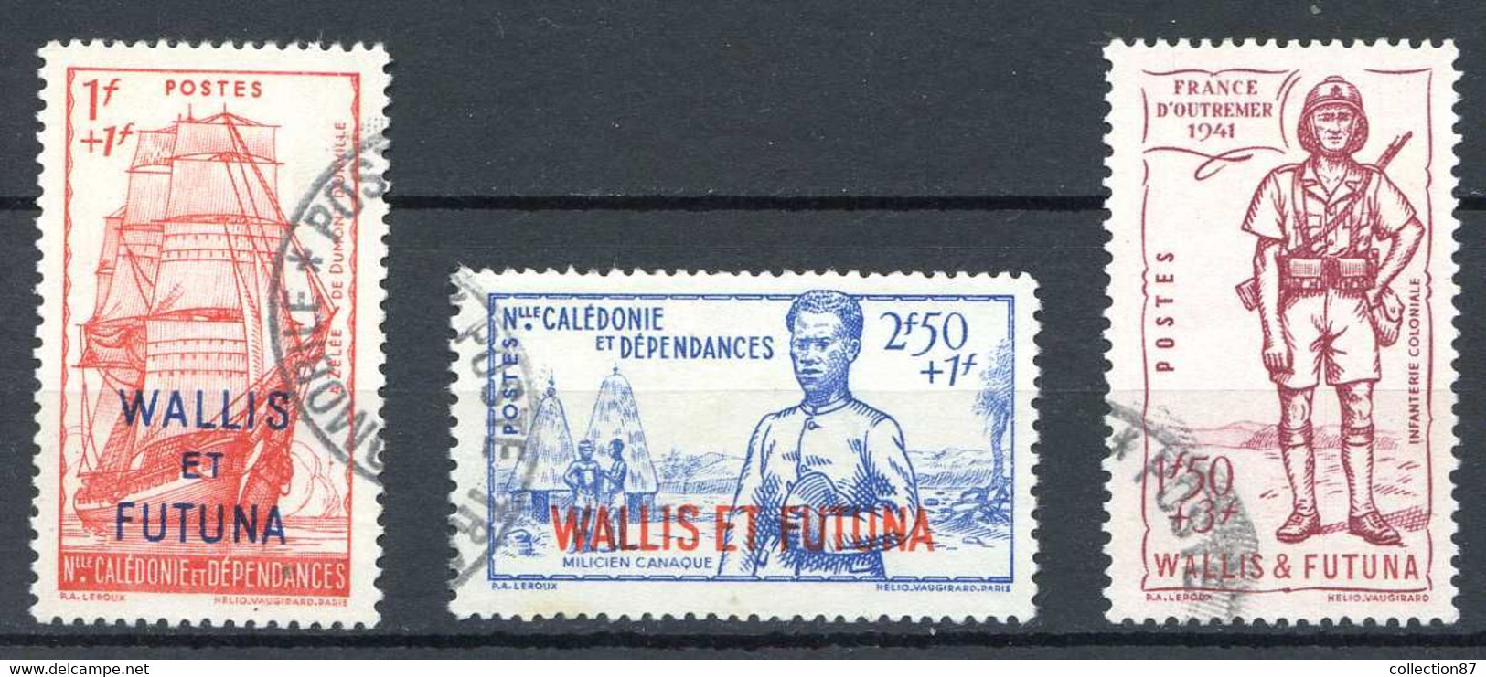 WALLIS Et FUTUNA < N° 87 à 89 Ø Défense De L'Empire Oblitéré - Used Stamp Ø - Used Stamps