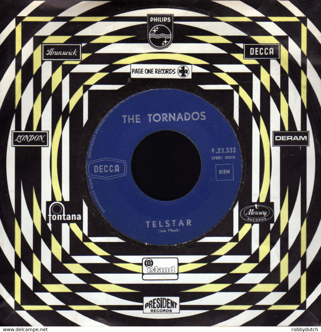 * 7" * THE TORNADOS - TELSTAR - Instrumental