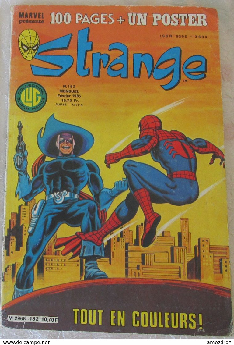 Strange N° 182  LUG Février 1985 (et)  Tranche Haut Et Bas Tapées - Strange