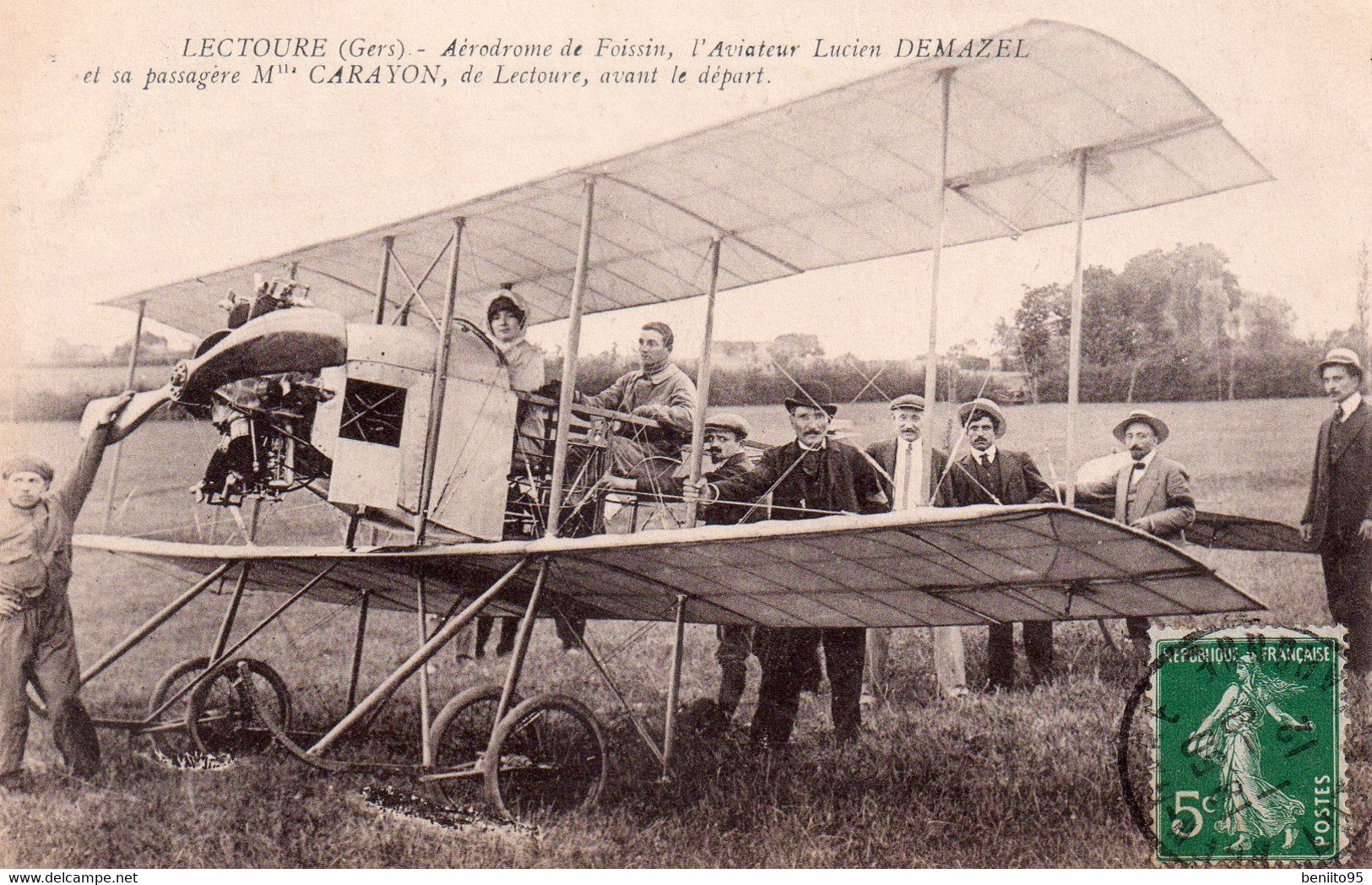 CPA De LECTOURE - L'aviateur Lucien DEMAZEL. - Lectoure