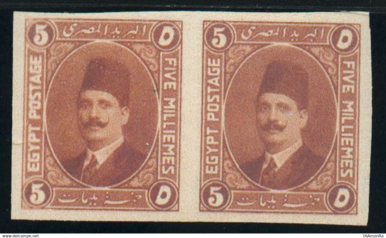 FOUAD 5p. En Paire NON DENTELEE Mnh, Xx.  Superbe - 19418 - Unused Stamps