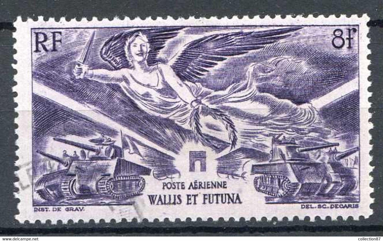 WALLIS Et FUTUNA < PA N° 4 Ø Oblitéré - Used Stamp Ø < ANNIVERSAIRE De La VICTOIRE - CHAR  TANK - Gebraucht