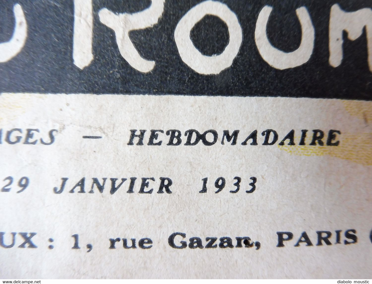 Année 1933  GUIGNOL Cinéma de la Jeunesse ...mais pas que ! ( Bascona, La Grotte du Roumi, AVIATION MILITAIRE, BD, Etc )