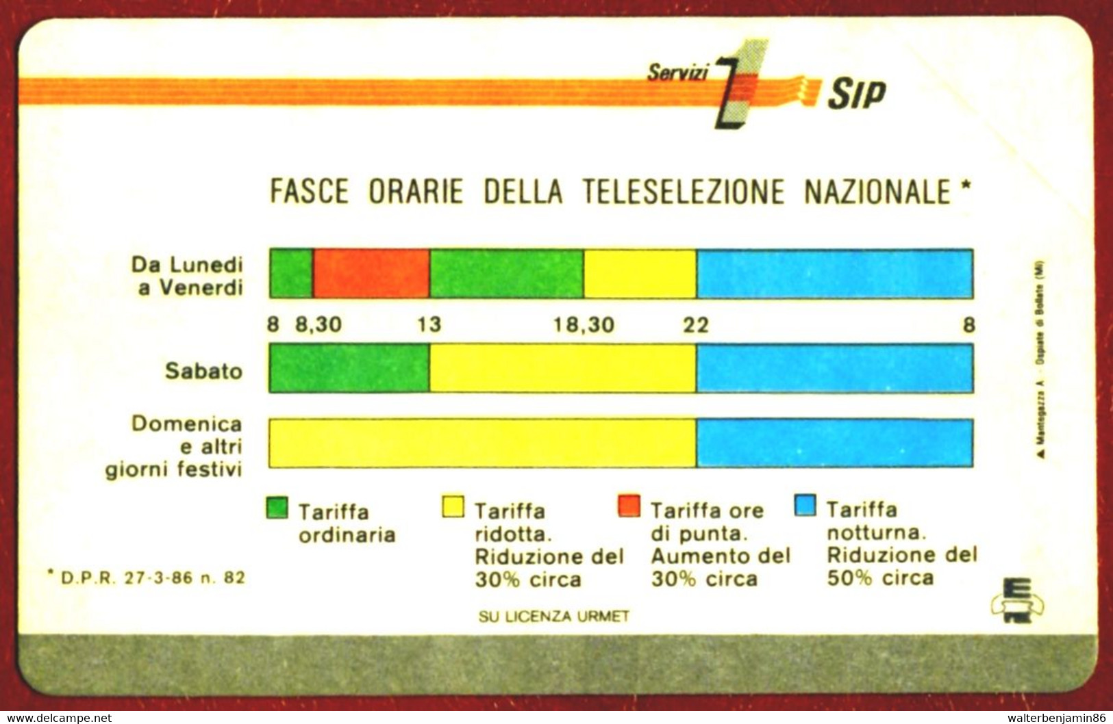 C&C 5202 SCHEDA TELEFONICA NUOVA FASCE ORARIE PROTOTIPO BANDA STRETTA SOTTILE - Usi Speciali