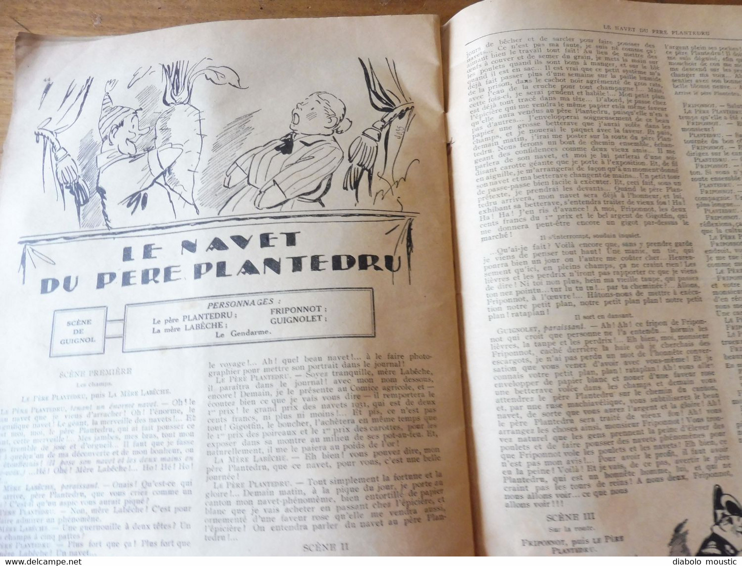 Année 1932 GUIGNOL Cinéma de la Jeunesse ..mais pas que ! (Le Flibustier , Les B. A. de Toupinet  , BD, Etc )