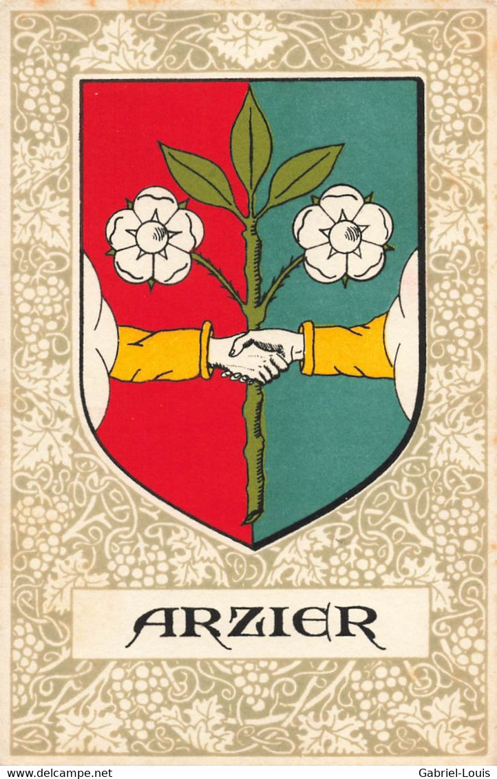 Drapeau Armoiries Commune De Arzier  Le Muids - Arzier-Le Muids