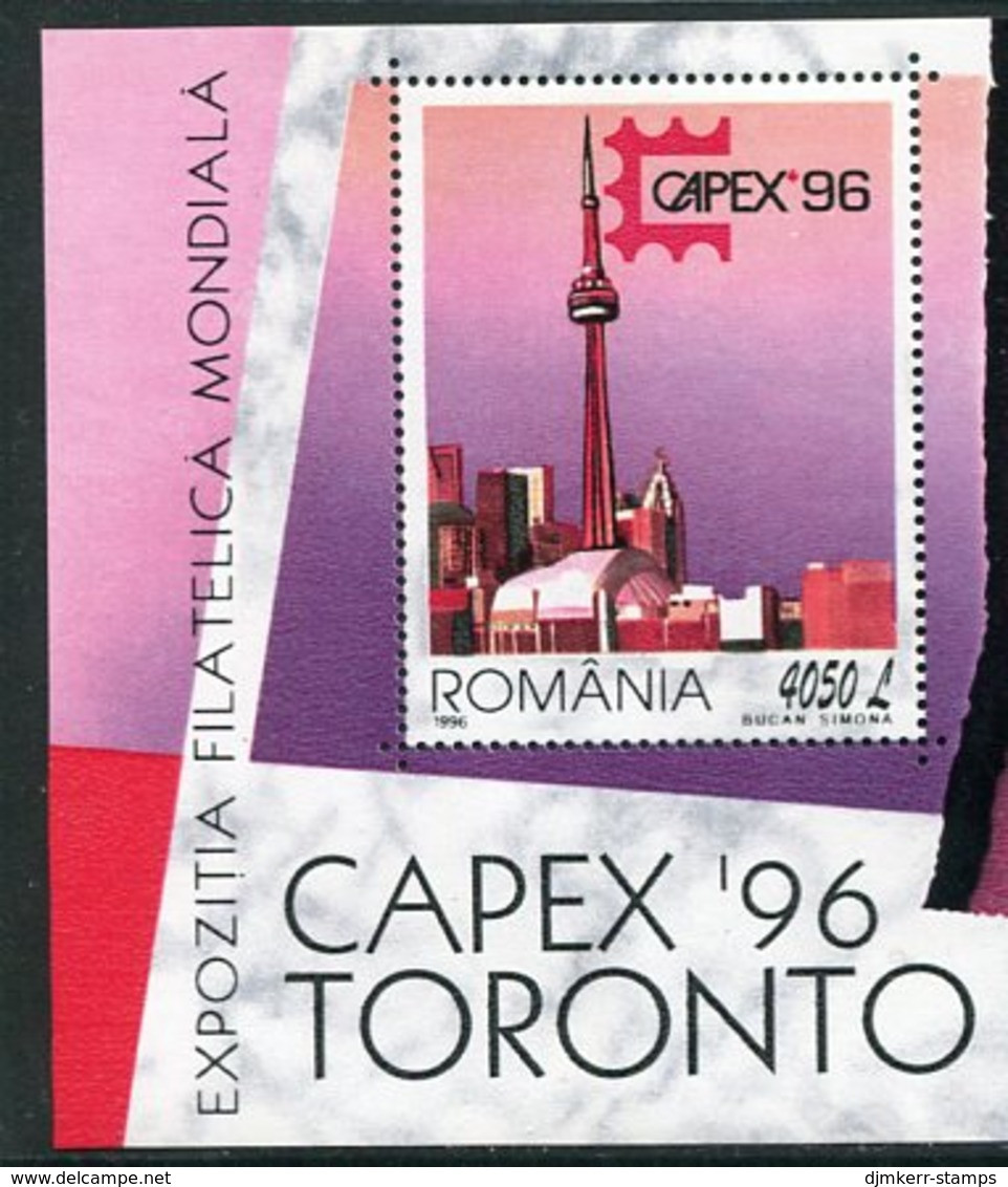 ROMANIA 1996 CAPEX '96 Exhibition Block MNH / **.  Michel Block 301 - Unused Stamps