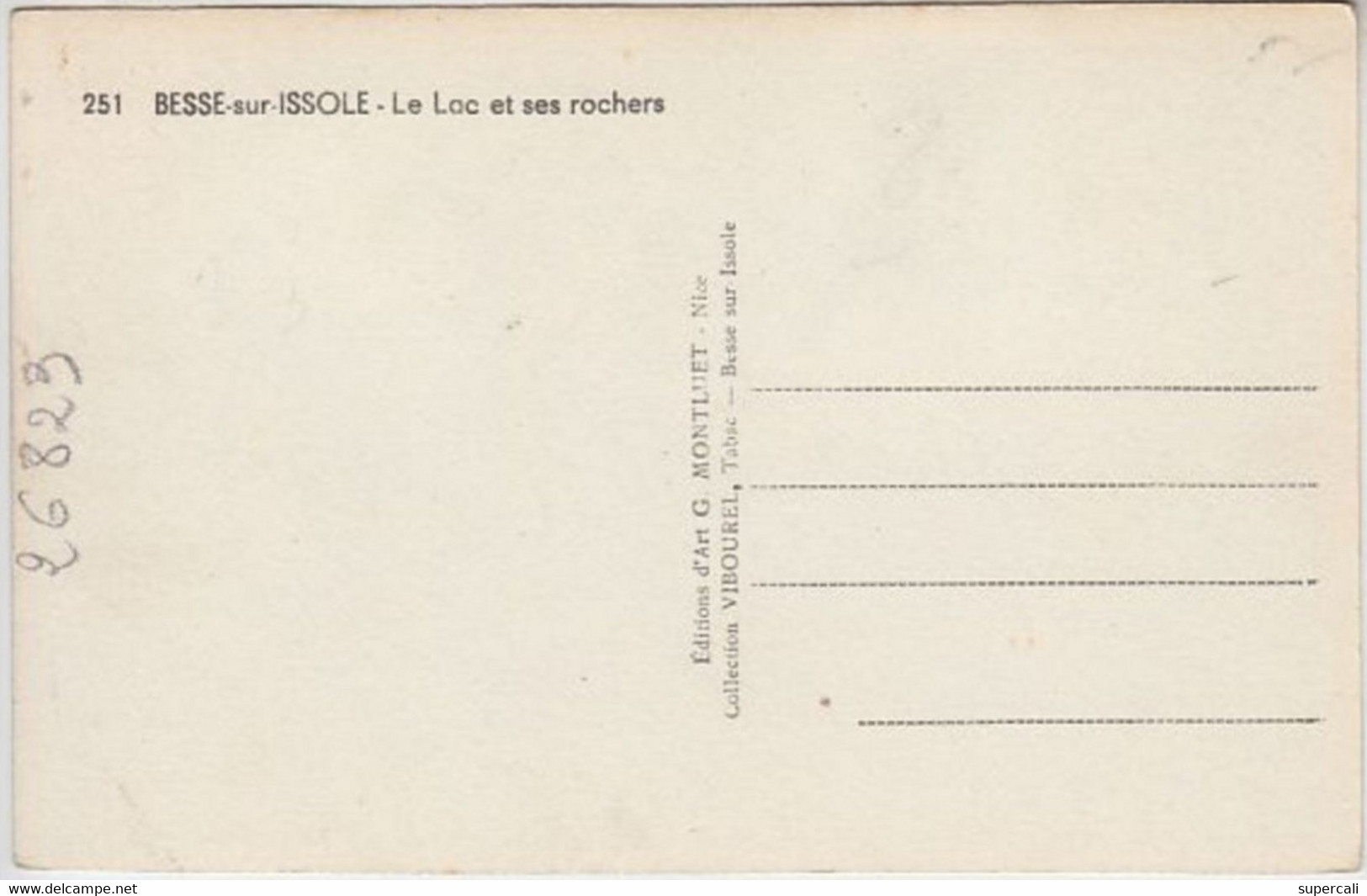 RT26.823 VAR. BESSE- SUR- ISSOLE.LE LAC ET SES ROCHERS. - Besse-sur-Issole