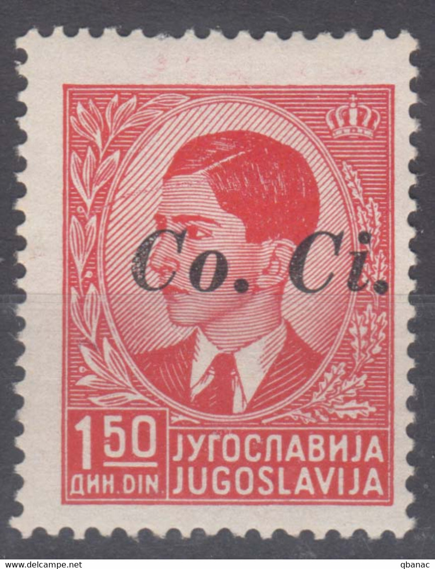 Italy Occupation Of Slovenia - Lubiana, Co.Ci (Commissariato Civile) Overprint 1941 Sassone#4 Mint Hinged - Lubiana