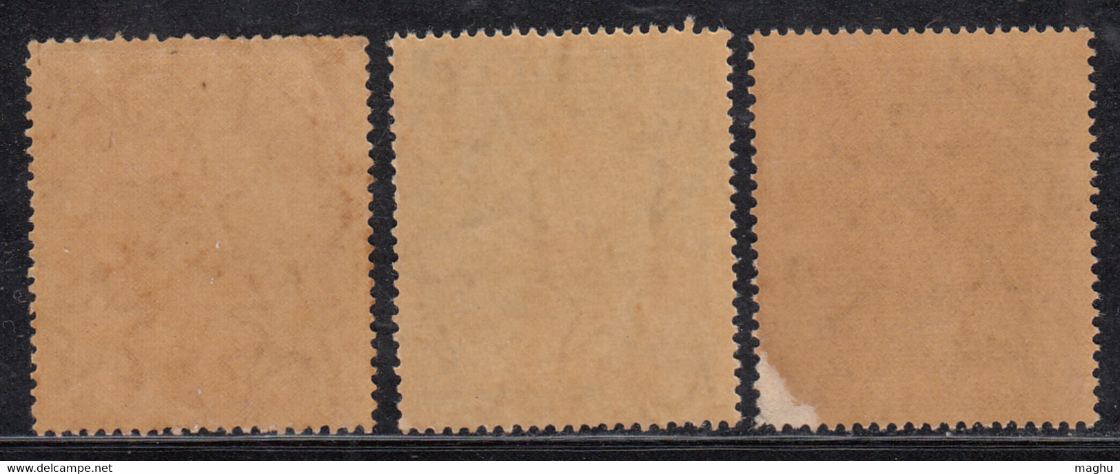 3v India MNH 1950 High Values, Service / Official, Star Wmk Series, Rs 10/ Corner Thinned Condition - Official Stamps