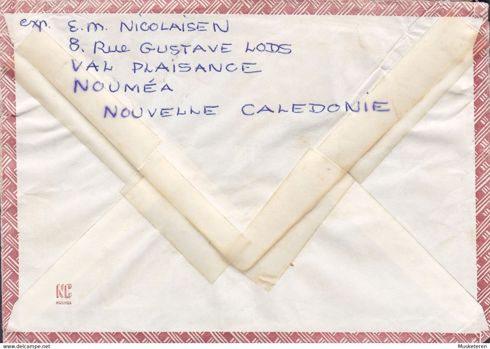 New Caledonia Nouvelle Caledonie Flamme NOUMEA 1971 Cover Lettre GØRLEV Denmark WWII Colonel Broche Postdampfer 'Natal' - Covers & Documents