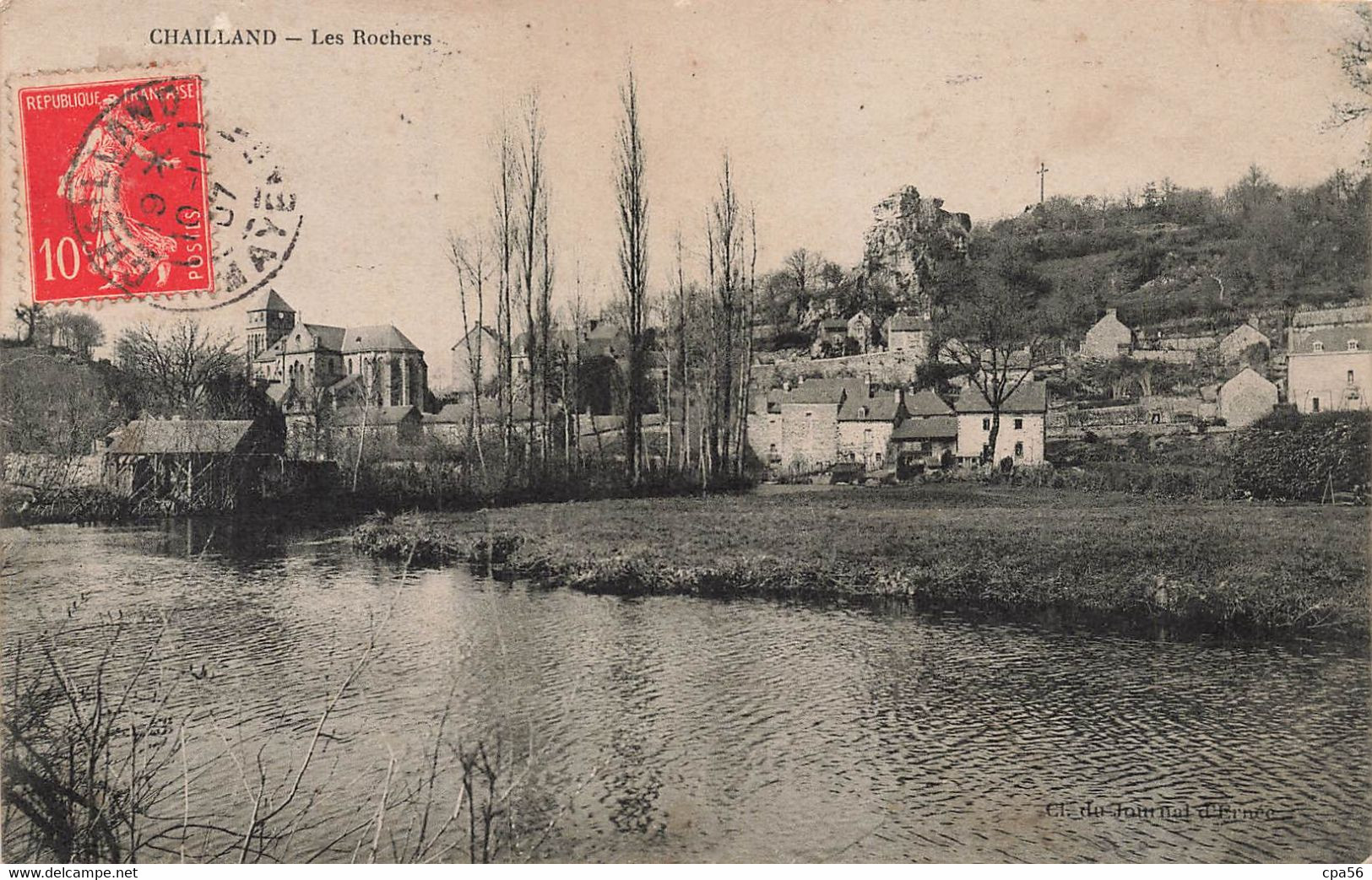 CHAILLAND - Les Rochers - Carte Ancienne 1906 - Chailland