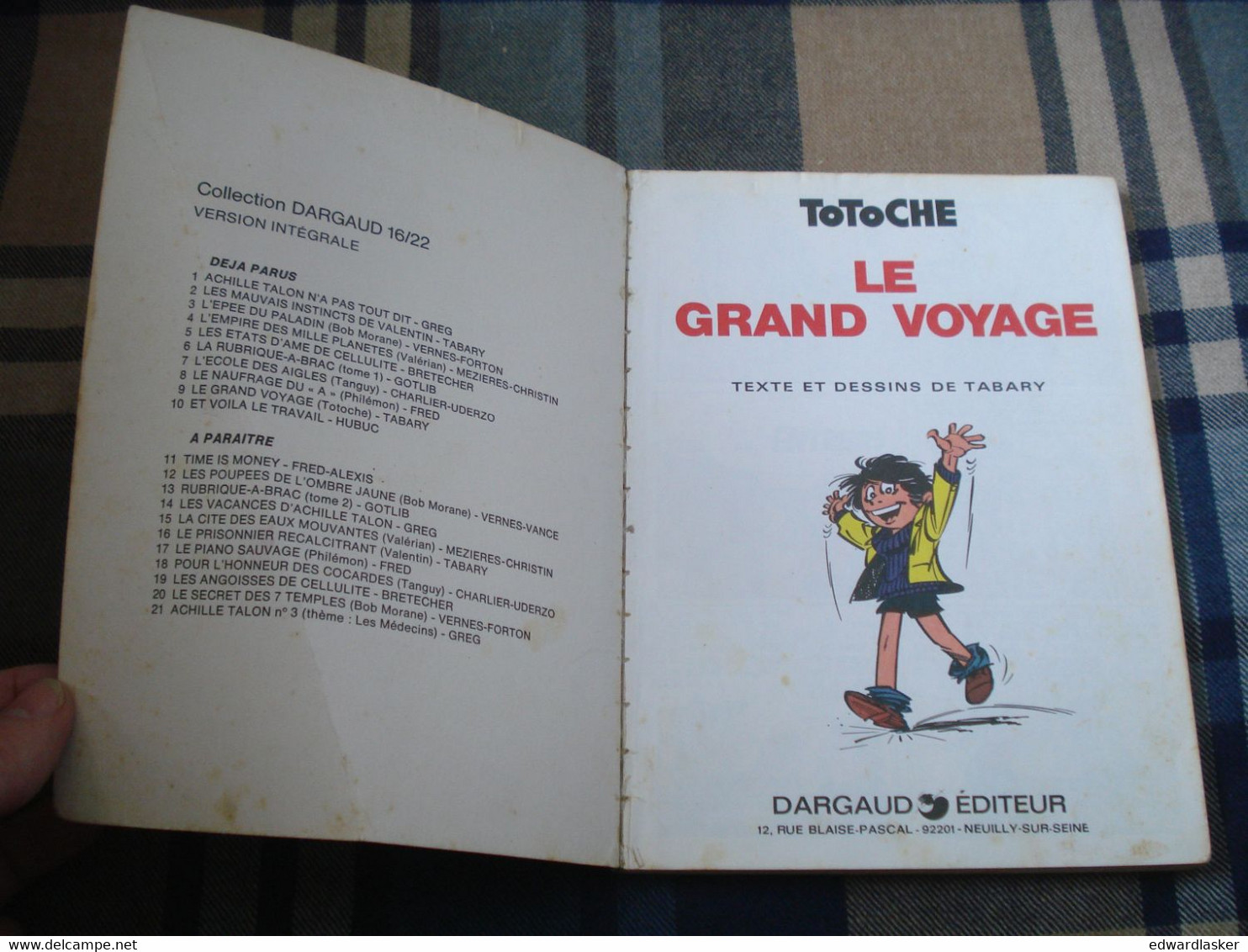 TOTOCHE : Le Grand Voyage - Tabary - Dargaud 16/22 N°9 - 1977 - Totoche