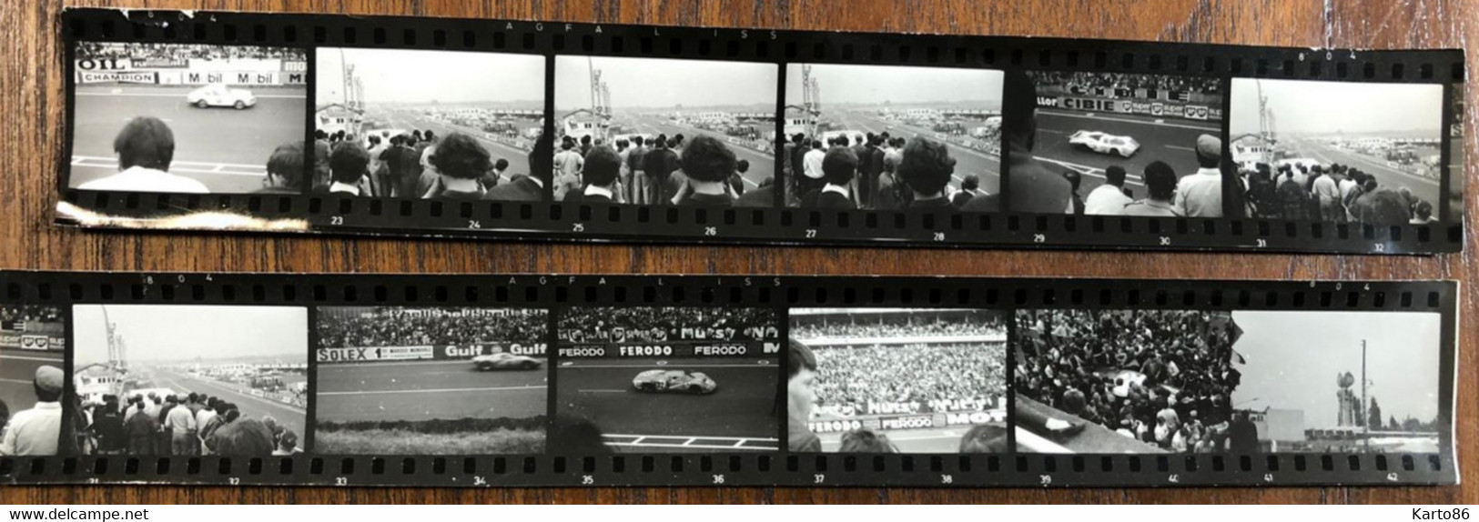 24H Du Mans * 2 Photos Anciennes 12 Vues * Circuit Automobiles * Course Voitures Pilotes Automobile 24 Heures - Le Mans