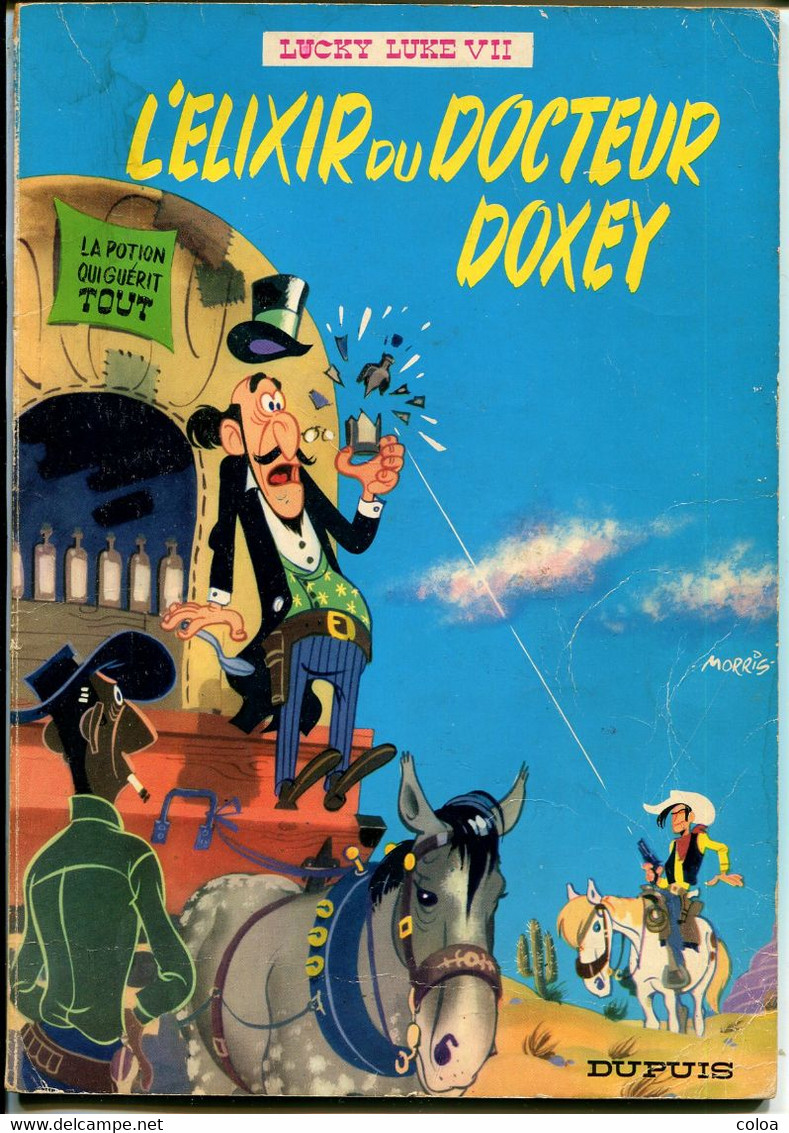 Album LUCKY LUKE N°7 L'élixir Du Docteur Doxey 1969 - Lucky Luke