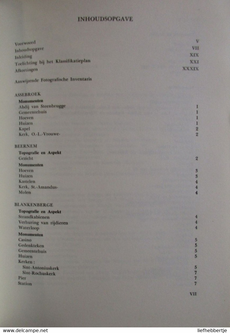 Fotografische Inventaris Van De Kantons Brugge - 1965 - Oa Knokke Blankenberge ... - Histoire