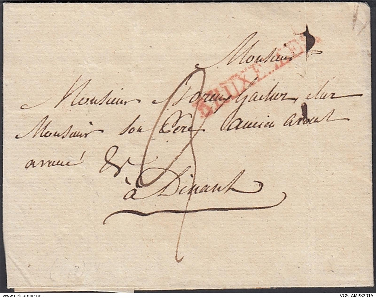 Belgique 1815 - Précurseur De Bruxelles  à Destination Dinant...... (DD) DC-10903 - Andere & Zonder Classificatie
