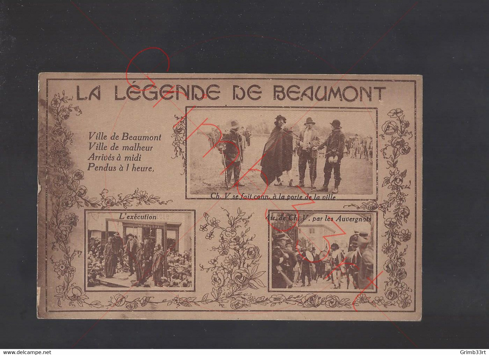 Beaumont - La Légende De Beaumont - Postkaart - Beaumont